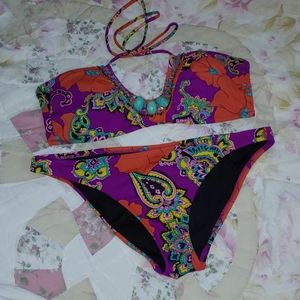 Victoria's Secret Beaded Swim suit 2 pc Bikini